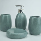 Christmas Gift Set, S Ceramic Bathroom Kit: Split Bottle, Toothbrush Holder, Soap Dish, and Washing... - House Of Avana