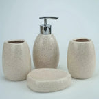Christmas Gift Set, S Ceramic Bathroom Kit: Split Bottle, Toothbrush Holder, Soap Dish, and Washing... - House Of Avana