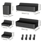 Bathroom Organizer - Wall-mounted Stainless Steel 5-piece, side view - House Of Avana