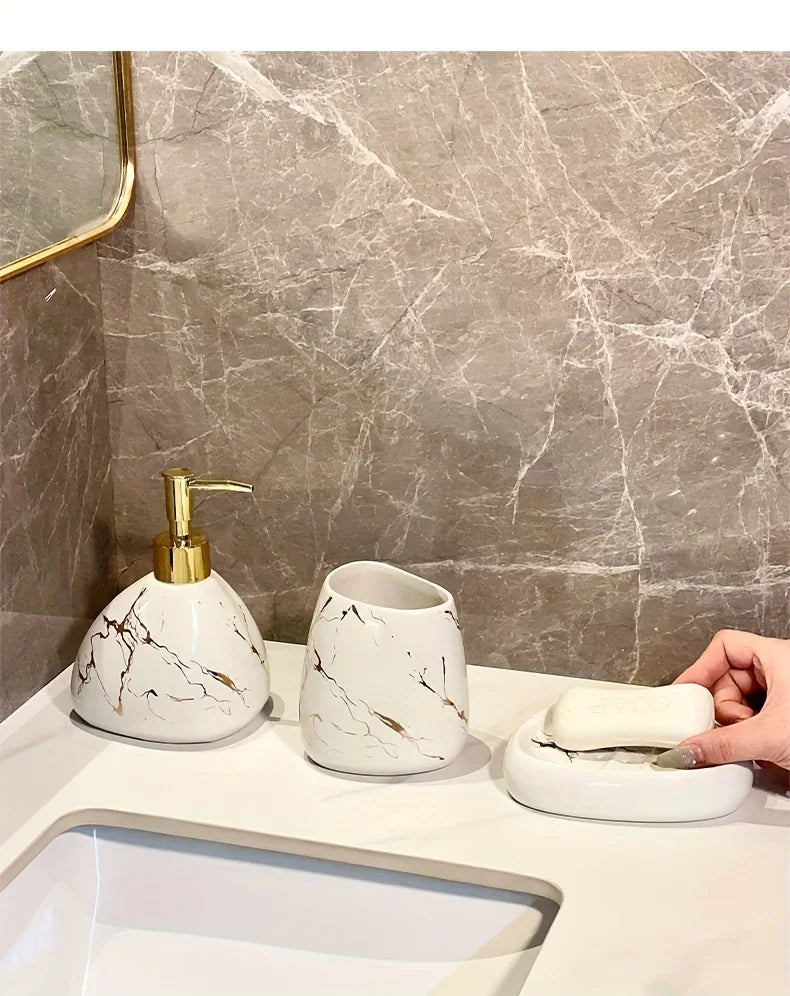 4-piece Luxury Ceramic Bathroom Set - House Of Avana