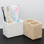 Double-Slot Toothbrush Holder, Bathroom Organizer for Toothbrush, Toothpaste, and Comb, Suitable for Hotel and Home Use, High-End Multifunctional Storage Rack for Sample Room Decor House Of Avana