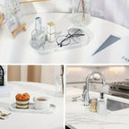 Bathroom Tray - Marble Pattern 25.4cm