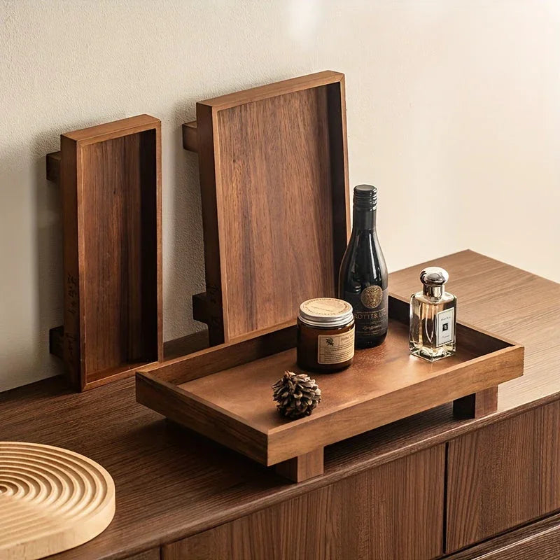 Bathroom Wooden Tray, Non-deformable Shampoo Holder for Hotel Bathrooms and Countertop Toiletry... - House Of Avana