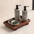 Bathroom Wooden Tray, Non-deformable Shampoo Holder for Hotel Bathrooms and Countertop Toiletry... - House Of Avana