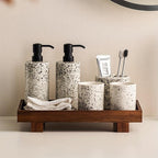 Bathroom Wooden Tray, Non-deformable Shampoo Holder for Hotel Bathrooms and Countertop Toiletry... - House Of Avana [[SKU:HOA-BAT-400]]