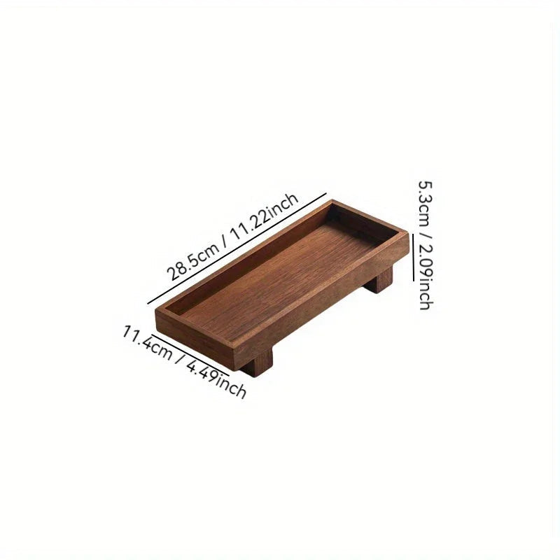 Bathroom Wooden Tray, Non-deformable Shampoo Holder for Hotel Bathrooms and Countertop Toiletry... - House Of Avana [[SKU:HOA-BAT-400-A]]