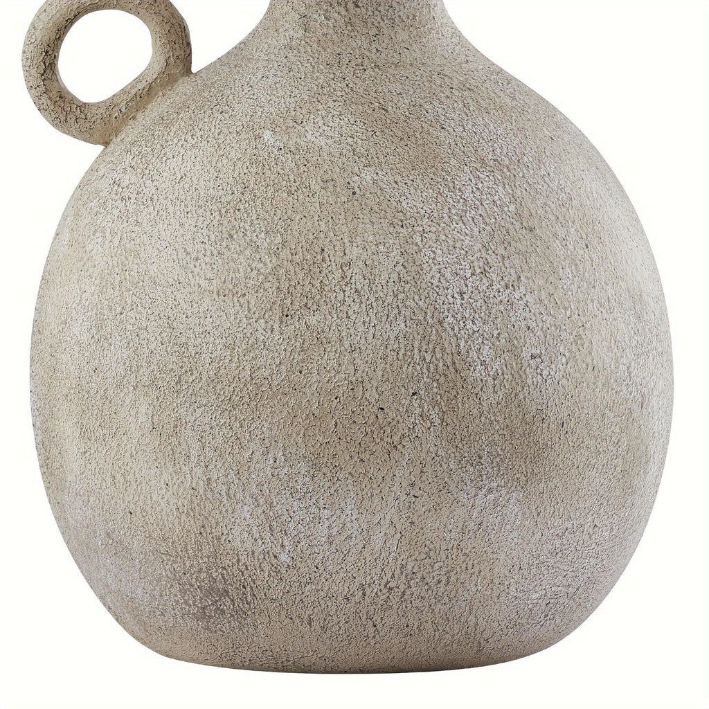 24" Farmhouse Table Lamp For Bedroom With USB Charging Port, 3-Way Dimmable Rustic Single Lamp, Resin Bedside Lamp With White Shade For Study, Living Room House Of Avana