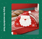 1pc Christmas Santa Claus Ceramic Napkin & Tissue Holder - Red and White Santa, Tabletop Decor for Christmas Dining, Holiday Party Centerpiece - Festive Table Decoration, Seasonal Home Accessory, Embossed Design, Highquality House Of Avana