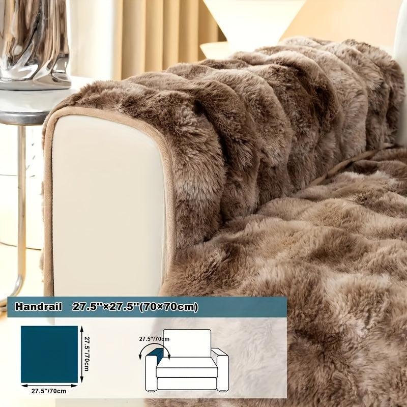 Luxurious Gradient Velvet Sofa Cover topspet