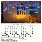 1pc 96LED Snowflake Lights, 8 Modes Twinkle Fairy Icicle String Light, USB Christmas Decorations Light, Perfect for Indoor Christmas & Easter Halloween Party Decorations, Perfect Gift for Christmas, Birthday, New Year, Usb Li House Of Avana