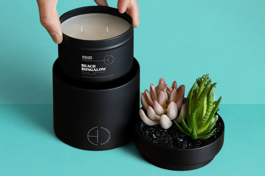 Beach Bungalow Candle Refill Hidden Candles