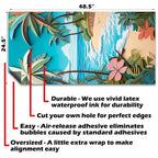 Beach Dreams - Cornhole Board Wrap - Set of 2, detail shot - House Of Avana