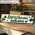 Welcome Sign - Rustic Metal Leprechaun Wall