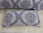 DaDa Bedding Rustic Grey Mosaic Distressed Medallion Reversible Quilted Bedspread Set (SD16299) DaDalogy Bedding Collection