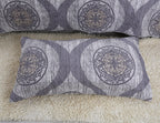 DaDa Bedding Rustic Grey Mosaic Distressed Medallion Reversible Quilted Bedspread Set (SD16299)