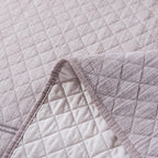 DaDa Bedding Whimsical Lavender Grey Cottage Soft Quilted Coverlet Bedspread Set - Twin (JHW866)