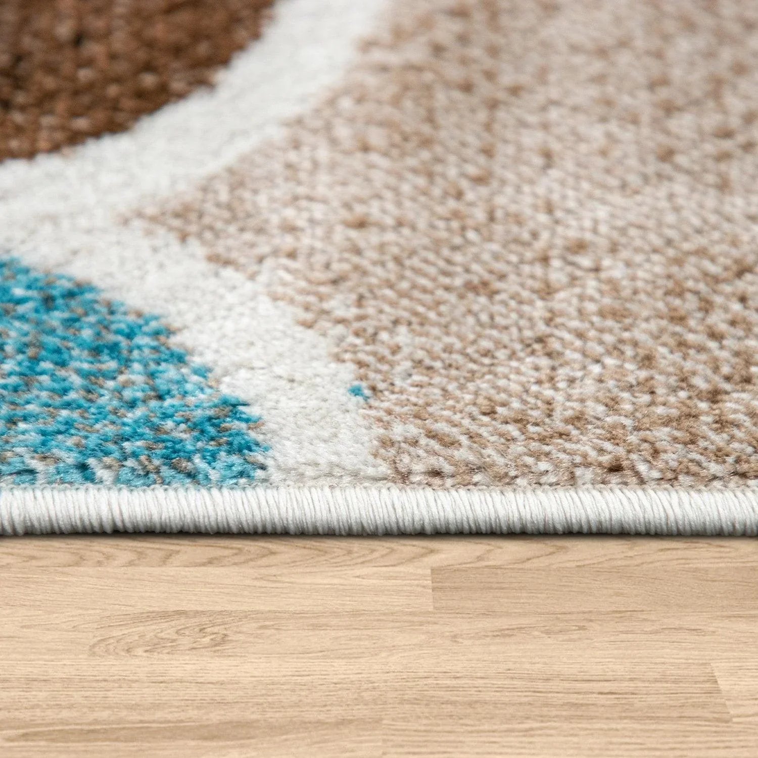 Beige Brown Area Rug for Living Room Moroccan Pattern RugYourHome