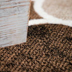 Beige Brown Area Rug for Living Room Moroccan Pattern RugYourHome