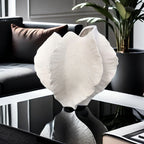 Beige ceramic vase with textured art design, smooth interior - House of Avana