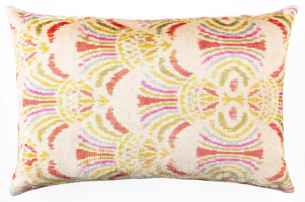 Canvello Luxurious 16x24 Handmade Velvet Silk Pillow with Premium Down Feather Insert - Beige Pink,... - House Of Avana