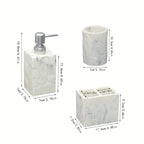 Creamy Beige Stone Bathroom Essentials - House Of Avana