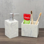 Beige Stone Bathroom Essentials, Creamy Finish, detail shot - House Of Avana