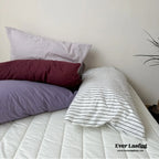 Berry Crush Washed Cotton Pillowcases, side view - House Of Avana
