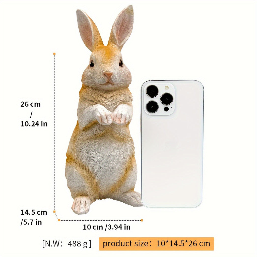 Charming Resin Rabbit Statue - Versatile Indoor/Outdoor Decor for Garden, Patio, and Home House Of Avana
