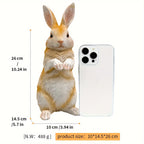 Charming Resin Rabbit Statue - Versatile Indoor/Outdoor Decor for Garden, Patio, and Home House Of Avana