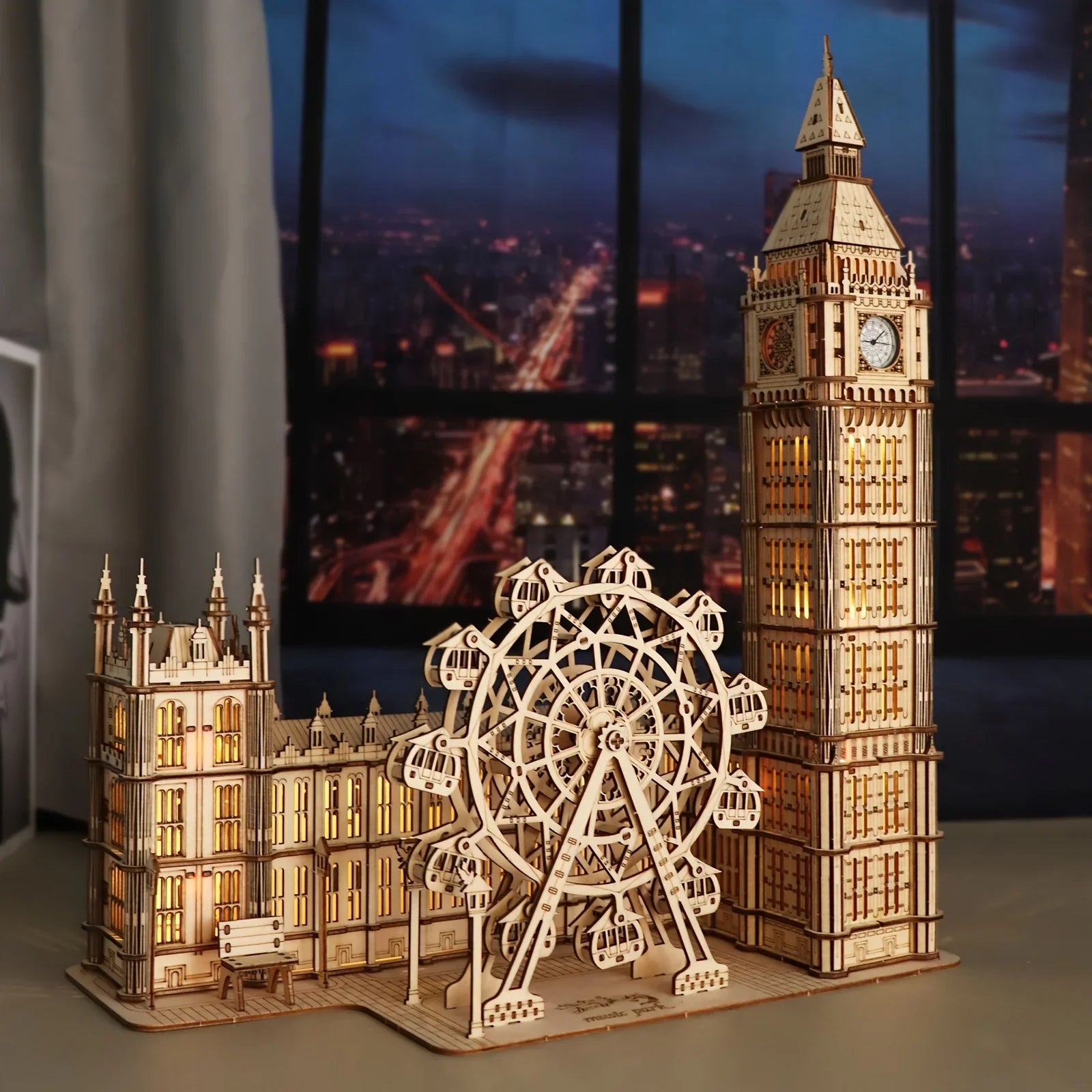 3D Wooden Puzzle, Big Ben Model Kit DIY Building Blocks, Desktop Clock, Creative Gift for Home Decor, Unique Christmas Gift for Family, Halloween Party Favors House Of Avana