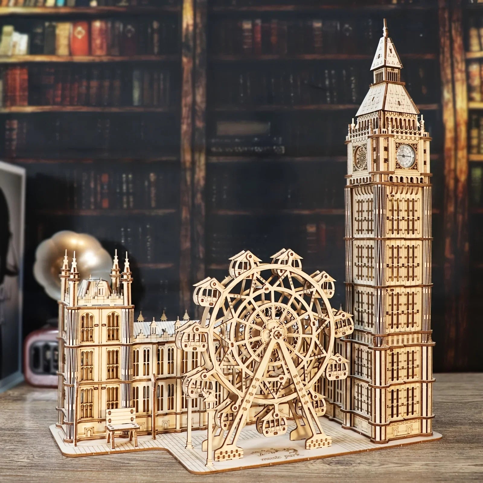 3D Wooden Puzzle, Big Ben Model Kit DIY Building Blocks, Desktop Clock, Creative Gift for Home Decor, Unique Christmas Gift for Family, Halloween Party Favors House Of Avana