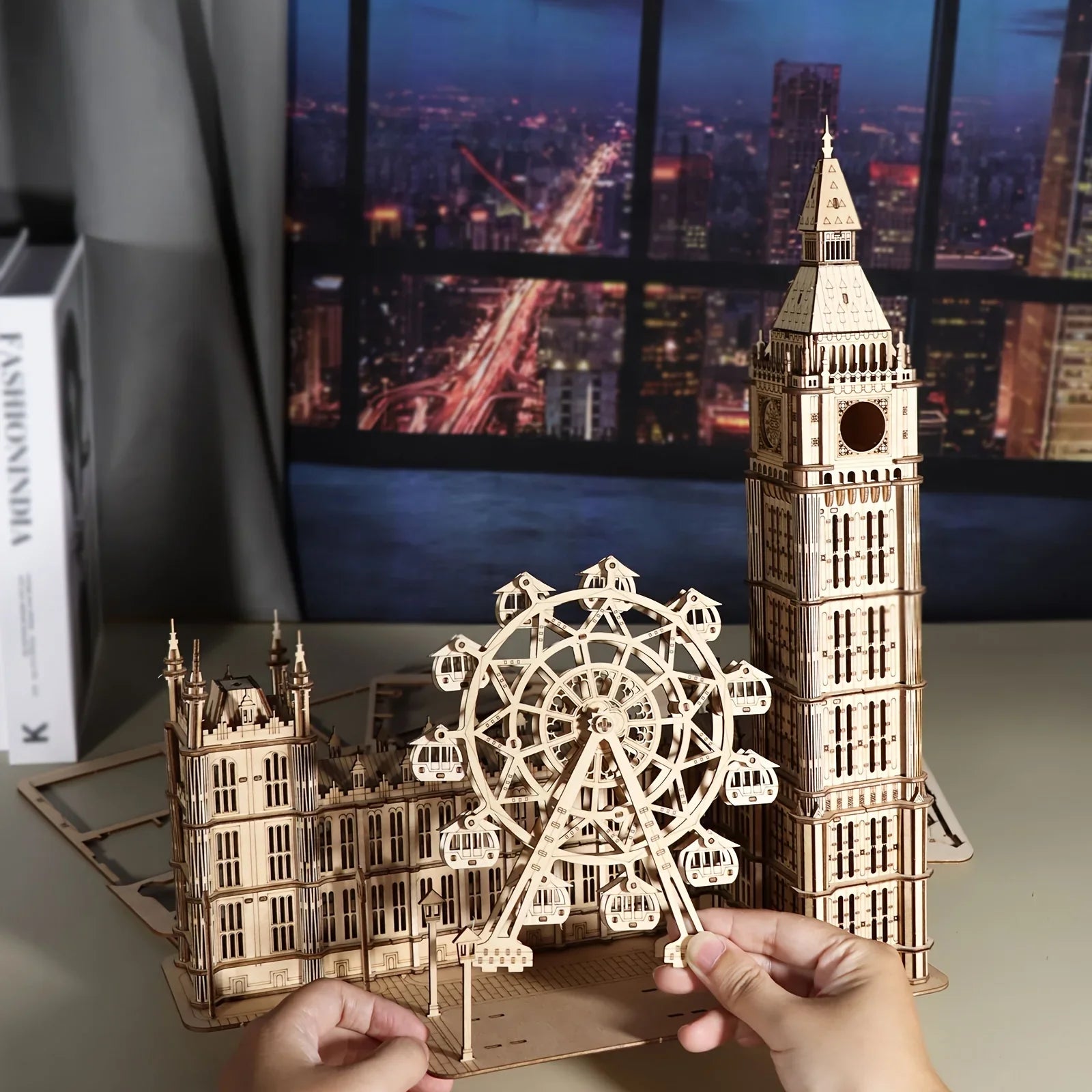 3D Wooden Puzzle, Big Ben Model Kit DIY Building Blocks, Desktop Clock, Creative Gift for Home Decor, Unique Christmas Gift for Family, Halloween Party Favors House Of Avana