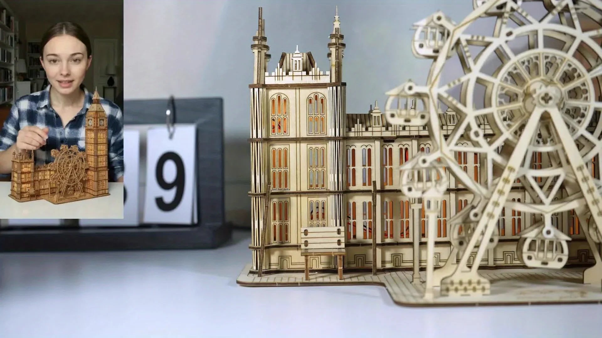 3D Wooden Puzzle, Big Ben Model Kit DIY Building Blocks, Desktop Clock, Creative Gift for Home Decor, Unique Christmas Gift for Family, Halloween Party Favors House Of Avana