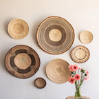 Binga Patterned Brown & Natural Wall Art Kanju Interiors