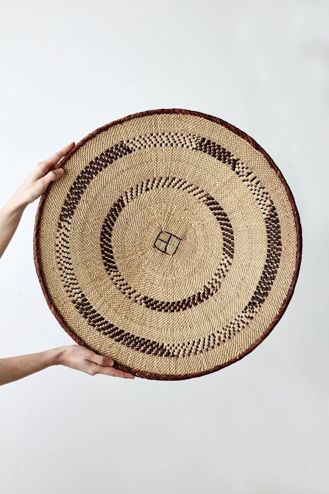 Binga Patterned Brown & Natural Wall Art Kanju Interiors