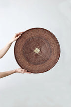 Binga Patterned Brown & Natural Wall Art Kanju Interiors
