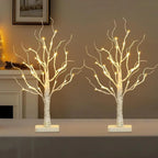 Birch Tree Led Lights 4-pack, Battery Operated Wooden String Lights, back view - House Of Avana [[SKU:HOA-GDN-016]]