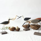 Artistic Long-legged Wooden Waterfowl Bird for Desktop Home Decor - House Of Avana