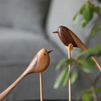 Stylish Wooden Bird Sculptures for Tabletop Home Decor - House Of Avana