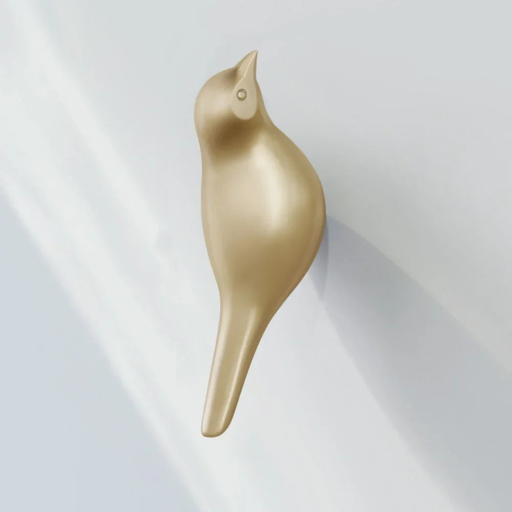 Resin Bird Wall Hook - Heavy Duty Key Holder with 3d Design, close-up view - House Of Avana