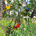 Bird Statues - Decorative Metal Set, side view - House Of Avana