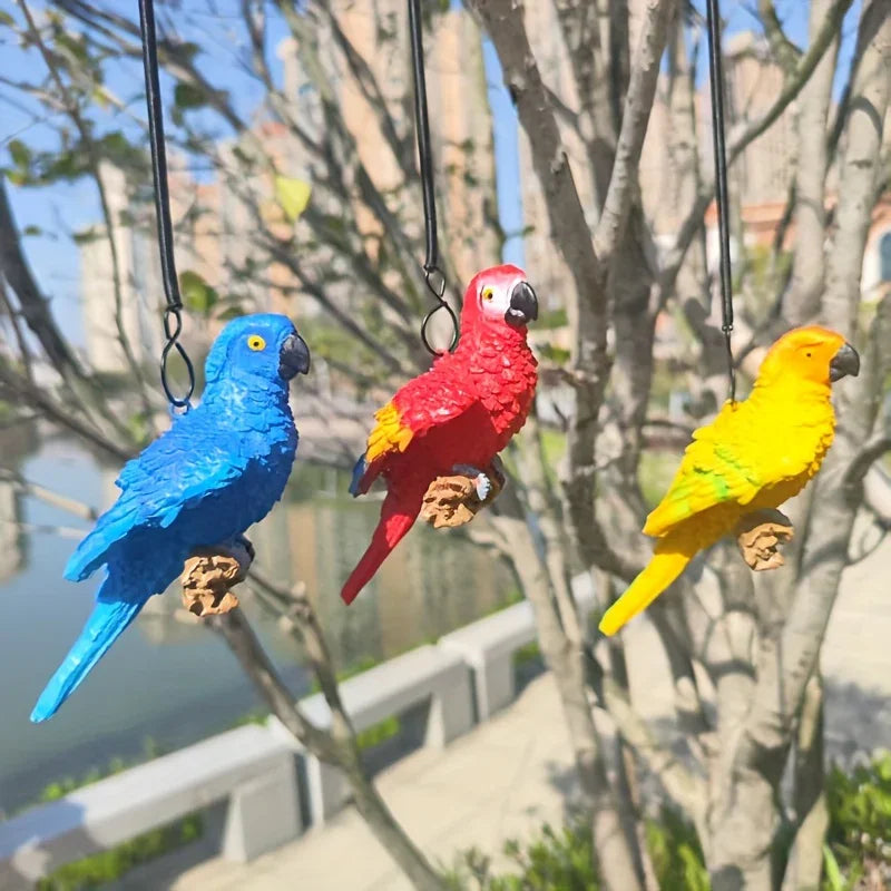 Bird Statues - Decorative Metal Set, top view - House Of Avana