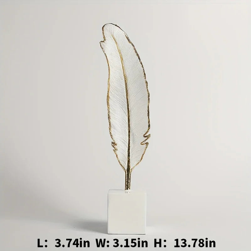 Feathered Aluminum Metal Decorative Bird Sculpture - Accent Figurine Home Decor Statue - House Of Avana