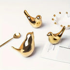 Bird Statue - Ceramic Small, side view - House Of Avana