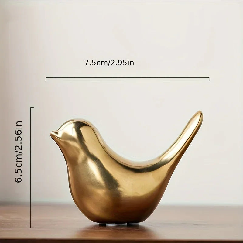 Bird Statue - Ceramic Small, lifestyle image - House Of Avana