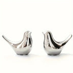 Bird Statue - Ceramic Small, angled view - House Of Avana