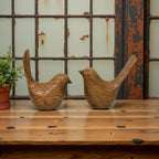 Bird Statues - Wood Grain Desktop Ornaments, detail shot - House Of Avana