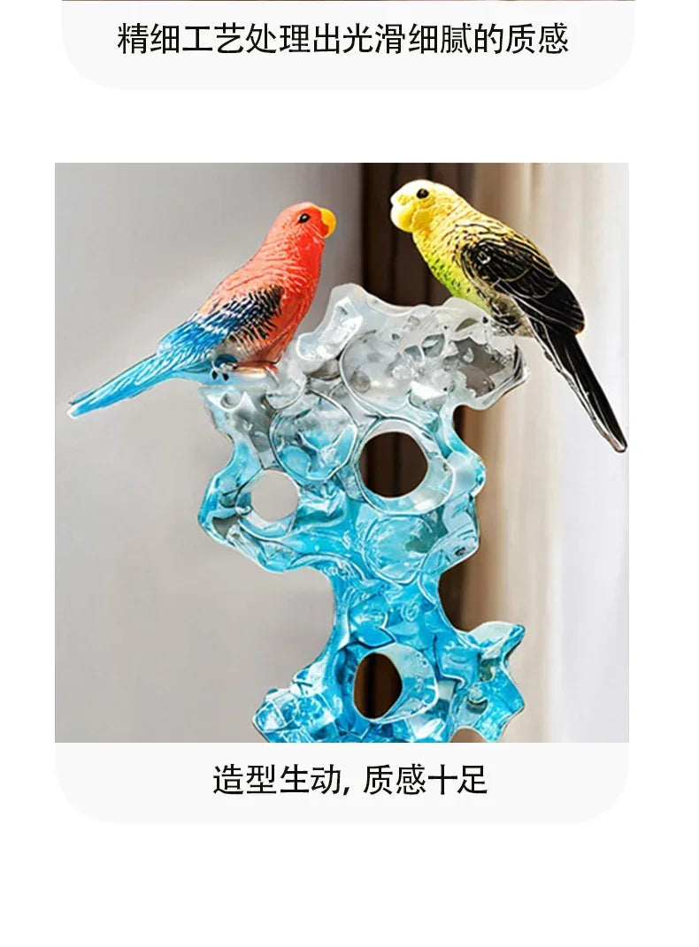 Statuette the Taihu Lake Lake Stone Bird Decorations,living Room Wine Cabinet Tv Cabinet Office... - House Of Avana
