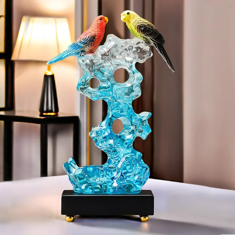 Statuette the Taihu Lake Lake Stone Bird Decorations,living Room Wine Cabinet Tv Cabinet Office... - House Of Avana