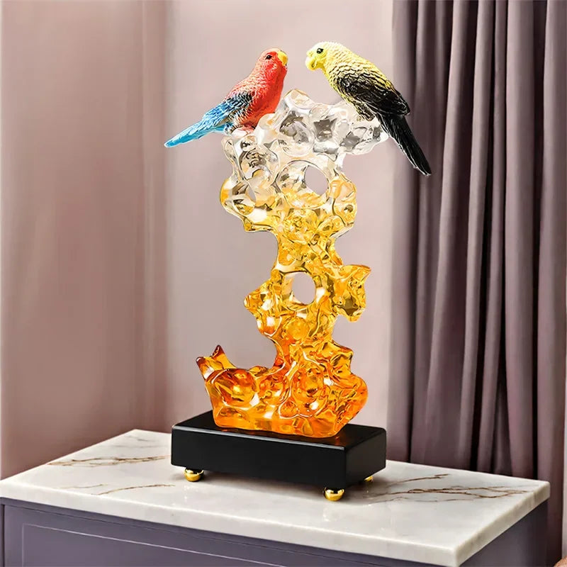 Statuette the Taihu Lake Lake Stone Bird Decorations,living Room Wine Cabinet Tv Cabinet Office... - House Of Avana